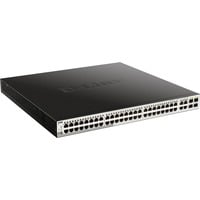 D-Link DGS-1210-52MP Administreret L2 Gigabit Ethernet (10/100/1000) Strøm over Ethernet (PoE) Sort, Grå, Switch Administreret, L2, Gigabit Ethernet (10/100/1000), Fuld duplex, Strøm over Ethernet (PoE)