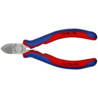 KNIPEX Sideskærer 72 02 125, til plastik, Skære tang Rød/Blå