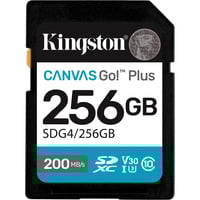 Kingston SDG4/256GB, Hukommelseskort Sort