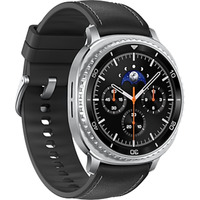Samsung Galaxy Watch 8 Classic 3,3 cm (1.3") AMOLED 46 mm Digital 438 x 438 pixel Berøringsskærm 4G Sølv Wi-Fi GPS (satellit), SmartWatch Sort, 3,3 cm (1.3"), AMOLED, Berøringsskærm, 64 GB, GPS (satellit), 63,5 g