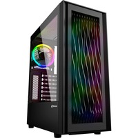 Sharkoon RGB WAVE, Towerkabinet Sort