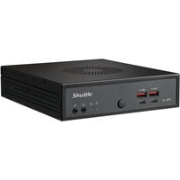 Shuttle Slim PC DN11H5 1,35 L størrelse PC Sort 125H Intel® SoC, Barebone Sort, 1,35 L størrelse PC, Mini PC barebone, Intel® SoC, DDR5-SDRAM, PCI Express, 120 W