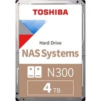 Toshiba N300 NAS 3.5" 4000 GB SATA, Harddisk 3.5", 4000 GB, 7200 rpm