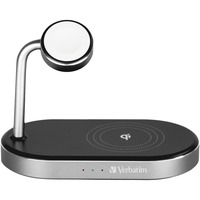 Verbatim 49556 WCS-02, Ladestation Sort/aluminium