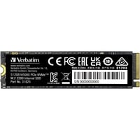 Verbatim Vi5000 512 GB M.2 PCI Express 4.0 NVMe 3D NAND, Solid state-drev 512 GB, M.2, 5000 MB/s