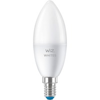 WiZ Kerte 4,9 W (svarende til 40 W) C37 E14, LED-lampe 9 W (svarende til 40 W) C37 E14, Smart pære, Hvid, Wi-Fi, E14, Hvid, 2700 K