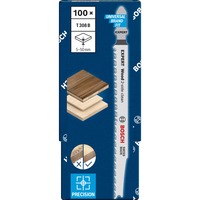 Bosch 2 608 900 553 stiksav, rullesav & sabelsavklinge Stiksavklinger High Carbon Steel (HCS) 100 stk Stiksavklinger, Ikke-slibende træ, Blødt træ, Træ, High Carbon Steel (HCS), Grå, 2,2 mm, 5 cm