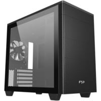 FSP CST360B/W Tower Sort, Towerkabinet Sort, Tower, PC, Sort, ATX, micro ATX, Mini-ITX, Hærdet glas, 16,5 cm
