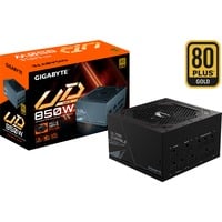 GIGABYTE GP-UD850GM PG5 enhed til strømforsyning 850 W 20+4 pin ATX ATX Sort, PC strømforsyning Sort, 850 W, 100 - 240 V, 50 - 60 Hz, 12 - 6 A, 6 A, 12 A