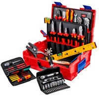 KNIPEX L-BOXX Elektro, 63 dele, Værktøjssæt Rød