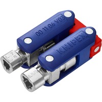 KNIPEX Skabnøgle "DoubleJoint", Topnøgle Blå/Rød