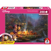 Schmidt Spiele Thomas Kinkade Studios: Disney - Mickey og Minnie Kærlighedslejrbål, Puslespil 