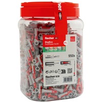 fischer Rawlplug DUOPOWER 6x30 BigBox, Dyvel Lys grå/Rød