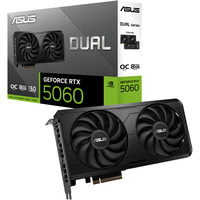 ASUS GeForce RTX 5060 DUAL OC EVO Edition 8GB, Grafikkort Sort