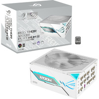 ASUS ROG Thor 1200W Platinum III White Edition (ROG Equalizer), PC strømforsyning Sort, 1200 W, 100 - 240 V, Aktiv, 125 W, 1200 W, 125 W