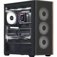 Aerocool ACCM-DS01043.11, Towerkabinet Sort/træ