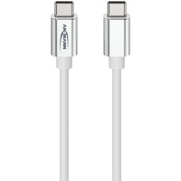 Ansmann USB Type-C til Type-C data- og opladningskabel Hvid