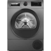 Bosch WQG243DR10, Varmepumpe kondens tørretumbler Sølv/Sort