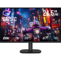 Cooler Master GA25FC, Gaming Skærm Sort