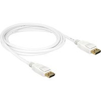 DeLOCK DisplayPort 1.2 kabel stik > DisplayPort stik 4K Hvid