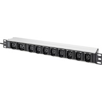 Digitus DN-95427, Strømskinne Sort/aluminium