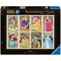 Ravensburger Puzzle Disney Princess - Nouveau Art Prinzessinnen, Puslespil 