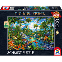 Schmidt Spiele Michael Fishel: Øparadis, Puslespil 