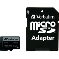 Verbatim Pro 64 GB MicroSDXC UHS Klasse 10, Hukommelseskort 64 GB, MicroSDXC, Klasse 10, UHS, 90 MB/s, 45 MB/s