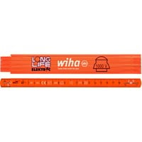 Wiha Elektriker-sammenklappelig tommestok Longlife, 2 meter, Mål Orange