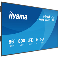 iiyama LH8666UHSB-B1AG, Offentlig visning Sort (mat)