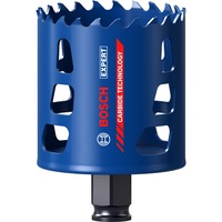 Bosch EXPERT TOUGH MATERIAL hulsav Boremaskine 1 stk Enkelt, Boremaskine, Mursten, Plast, Blød keramisk vægsten, Rustfrit stål, Træ, Sort, Blå, Rød, Tungsten carbide (TC), 6 cm