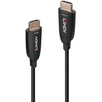 Lindy Hybrid fiberoptisk HDMI 2.1 8K60 kabel Sort