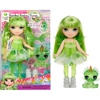 MGA Entertainment Rainbow High Littles Rainbow Fantasy Fairies Doll- Emerald (Green), Dukke Rainbow High Littles Rainbow Fantasy Fairies Doll- Emerald (Green), Mode dukke, Hunstik, 4 År, Dreng/Pige, 140 mm, Flerfarvet