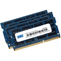 OWC 4x 8GB, 1600MHz, DDR3L, PC12800 hukommelsesmodul 32 GB 4 x 8 GB DDR3 1600MHz, DDR3L, PC12800, 32 GB, 4 x 8 GB, DDR3, 1600 Mhz, 204-pin SO-DIMM, Blå