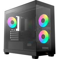 Ocypus Gamma-C50-BKG400XX-GL, Towerkabinet Sort