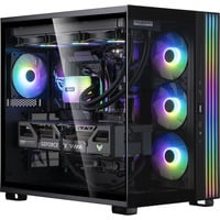 ALTERNATE Gaming-PC Window Edition • RTX 5090 • AMD Ryzen™ 7 9800X3D • 64 GB RAM, Gaming PC Sort/gennemsigtig