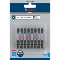 Bosch PRO Impact Control skruetrækkerbitsæt PH2, 8 dele, Bit sæt 
