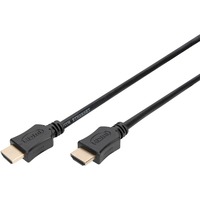 Digitus HDMI High Speed kabel med Ethernet, type A Sort