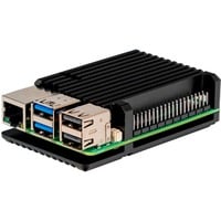 Joy-IT Aluminiumhus til Raspberry Pi 5, Boliger Sort