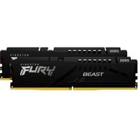 Kingston FURY FURY Beast 64GB 6400MT/s DDR5 CL32 DIMM (Sæt med 2) Black EXPO, Hukommelse Sort, 64 GB, 2 x 32 GB, DDR5, 288-pin DIMM, Sort