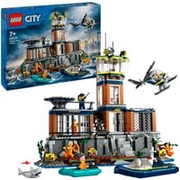 LEGO City Politiets fængselsø, Bygge legetøj Byggesæt, 7 År, Plast, 980 stk, 2,17 kg