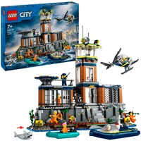 LEGO Politiets fængselsø, Bygge legetøj Byggesæt, 7 År, Plast, 980 stk, 2,17 kg