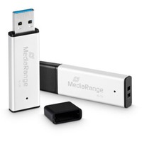 MediaRange USB-stik Sølv/Sort