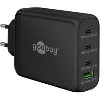 goobay USB-C PD multiport hurtigoplader 100 watt Sort