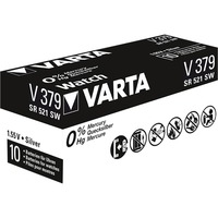 VARTA SR521 SW/SR63 SW/V379 1BL Engangsbatteri Sølvoxid (S) Sølv, Engangsbatteri, SR63, Sølvoxid (S), 1,55 V, 1 stk, 14 mAh