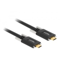 DeLOCK USB 3.2 Gen 2 Kabel, USB-C stik > USB-C stik Sort
