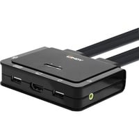 Lindy 42347 KVM Switch Sort, KVM-switchen 3840 x 2160 pixel, 4K Ultra HD, Sort