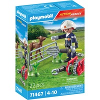 PLAYMOBIL City Action Brandvæsen Dyreredning, Bygge legetøj 