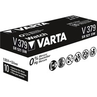 Varta SR521 SW/SR63 SW/V379 1BL Engangsbatteri Sølvoxid (S) Sølv, Engangsbatteri, SR63, Sølvoxid (S), 1,55 V, 1 stk, 14 mAh