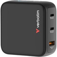 Verbatim Mini GaN-oplader med display Sort